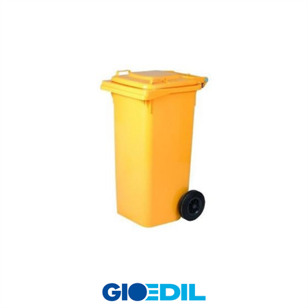 BIDONE C/RUOTE COLORATO LT 120