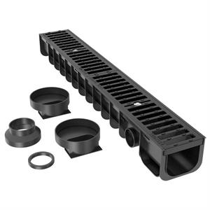 CANALETTA C/GRIGLIA MT.1 NERA