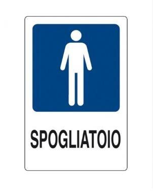 CARTELLO SPOGLIATOIO 48X34