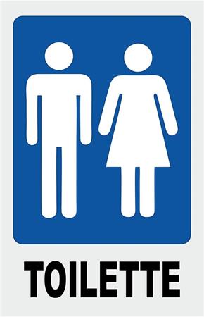 CARTELLO TOILETTE 48X34