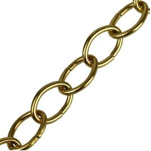 CATENA OTTONATA OVALE D.3.4