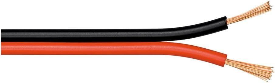 CAVO ALTOPARLANTE NERO/ROSSO 2X0,75MM