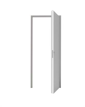 TELAIO CON PORTA FILO MURO 80X210