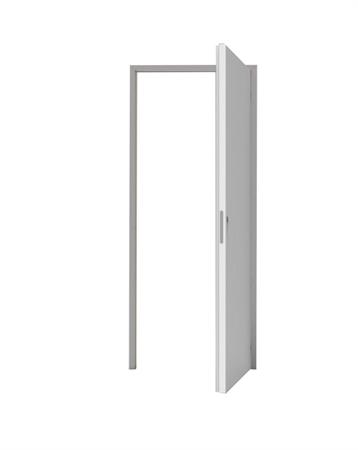 TELAIO CON PORTA FILO MURO 80X210