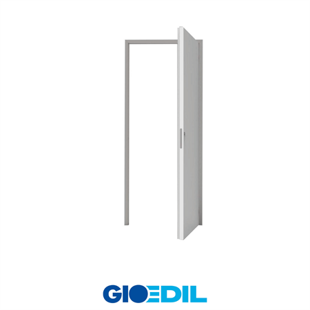 TELAIO CON PORTA FILO MURO 80X210
