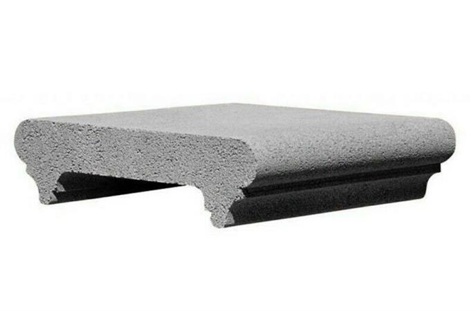 COPRIMURO IN CEMENTO 16.5X25 GRIGIO CHIARO