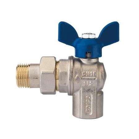 VALVOLA SFERA BOCCHETTONATA A SQUADRA 1/2 M/F
