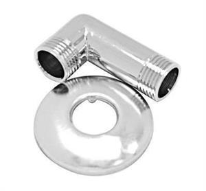 CURVETTA DOCCIA CON ROSONE CROMATO