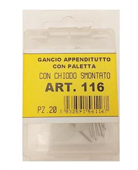 GANCIO APPENDITUTTO CON PALETTA