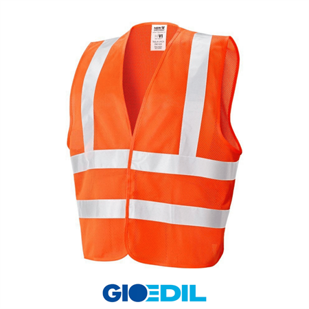 GILET ALTA VISIBILITA' ARANCIO
