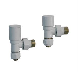 VALVOLA + DETENTORE TERMOARREDO BIANCA