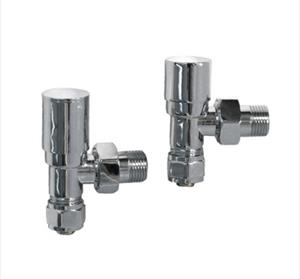 VALVOLA + DETENTORE TERMOARREDO CROMATA