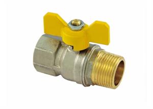 VALVOLA SFERA GAS 1/2 M/F A FARFALLA