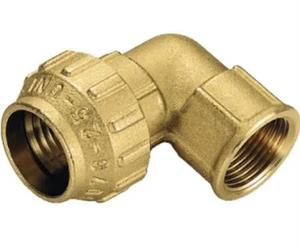 GOMITO OTTONE POLIETILENE 25X3/4 F