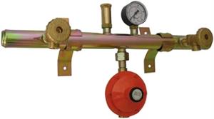 CENTRALINA 2 ATTACCHI C/MANOMETRO