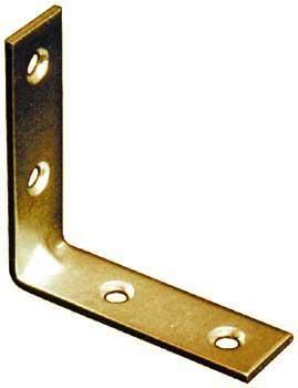 LASTRINA AD ANGOLO 25X25 OTTONE