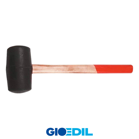 MAZZA GOMMA MANICO LEGNO GR.600