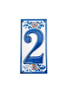 NUMERO CIVICO IN CERAMICA N.2