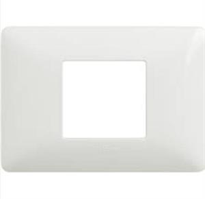 PLACCA MASTER CON DUE PULSANTI 16 A BIANCO