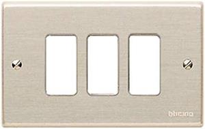 PLACCA ALLUMINIO 3 POSTI