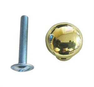 POMELLO OTTONE PER PORTA CON VITE D 38