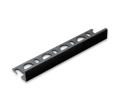 PROFILO JOLLY ALLUMINIO TERMINALE NERO OPACO 10X2,7