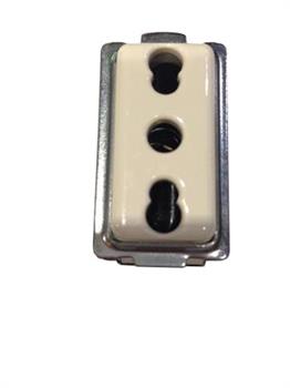 PRESA BIVALENTE 10/16A BIANCA