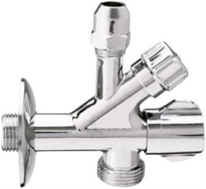 RUBINETTO SOTTOLAVABO A TRE VIE