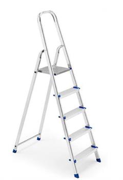 SCALA ALLUMINIO 5 GRADINI