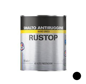 RUSTOP SMALTO ANTIRUGGINE NERO LT 0.75