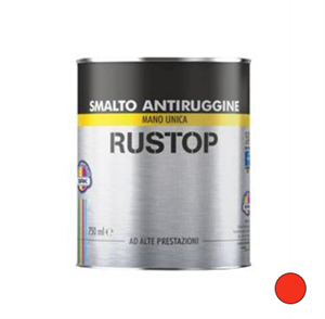 RUSTOP SMALTO ANTIRUGGINE ROSSO SEGNALE LT 0.75
