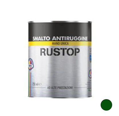 RUSTOP SMALTO ANTIRUGGINE VERDE MUSCHIO LT 0.75