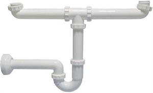 SIFONE PVC 2 VIE S/PILETTA 1''1/2 D.40