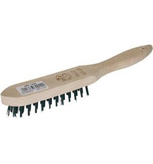 SPAZZOLA ACCIAIO CON MANICO PVC