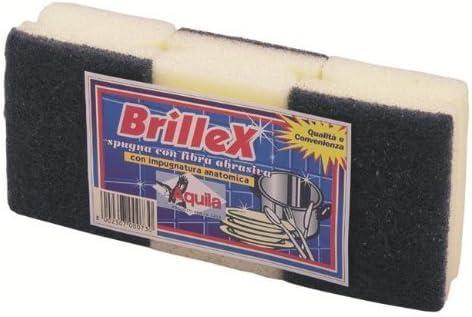 SPUGNA ABRASIVA  3 PZ BRILLEX