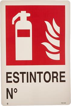 CARTELLO ESTINTORE 20 X 30