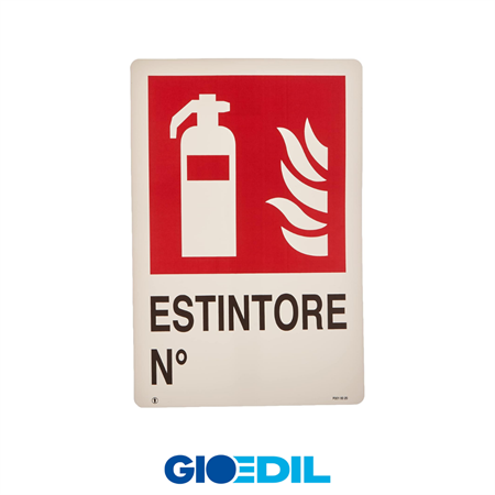 CARTELLO ESTINTORE 20 X 30