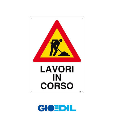 CARTELLO LAVORI IN CORSO 35X50