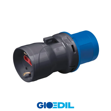 ADATTATORE CEE 2P+T16A BLU 1862