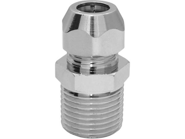 RACCORDO CROMATO 3/8X10 M