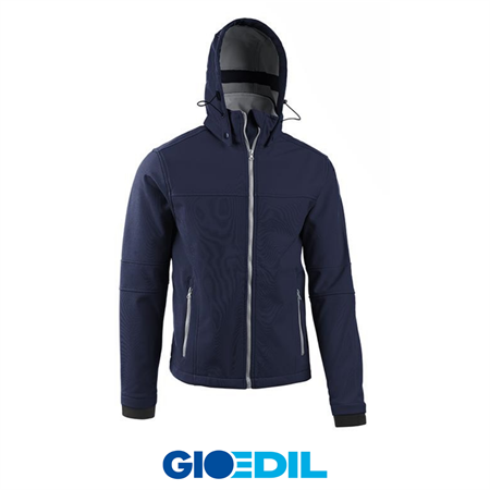 GIUBBINO SOFTSHELL GENESIS XL BLU/GRIGIO