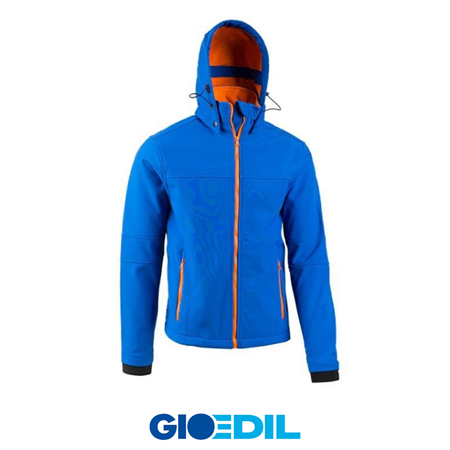 GIUBBINO SOFTSHELL GENESIS ROYAL/ARANCIO L