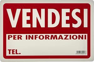 CARTELLO 30X20 VENDESI
