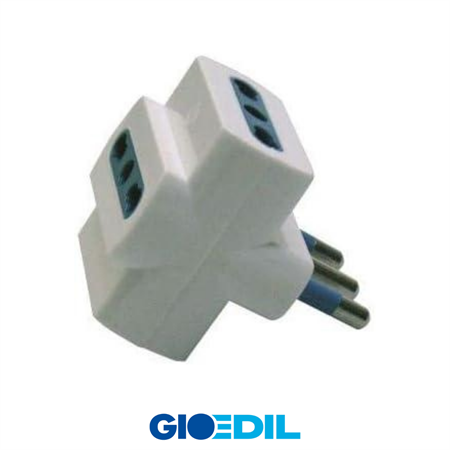ADATTATORE TRIPLO 16A+T